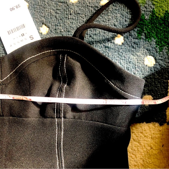 ZARA TOPSTITCHING DRESS - Picture 14 of 16